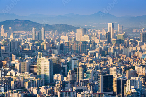 Seoul City Skyline, South Korea.