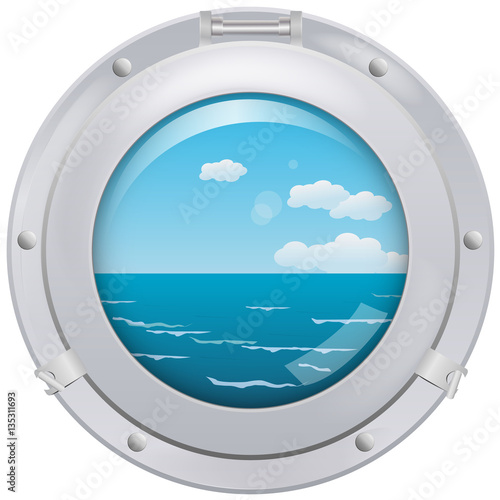 Porthole with sea view