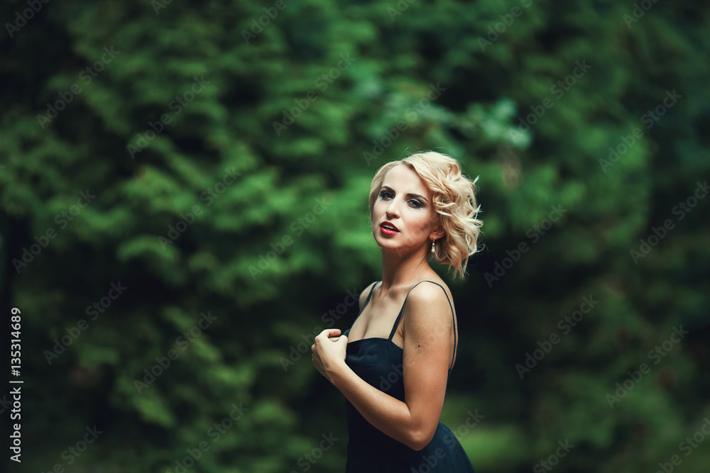 Fashion portrait of young woman Fashion portrait of young woman