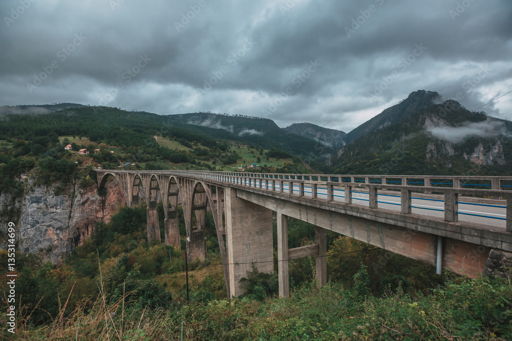 Montenegro, national park Durmitor, mountains and clouds