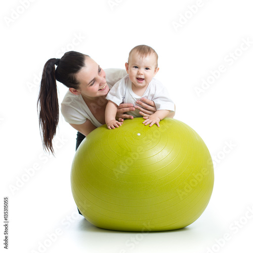 young mother and her baby c...