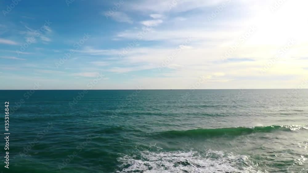 Blue ocean, infinite view from Spain Blue ocean, infinite view from Spain