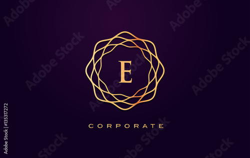 e Luxury Logo. Monogram Letter Design Vector