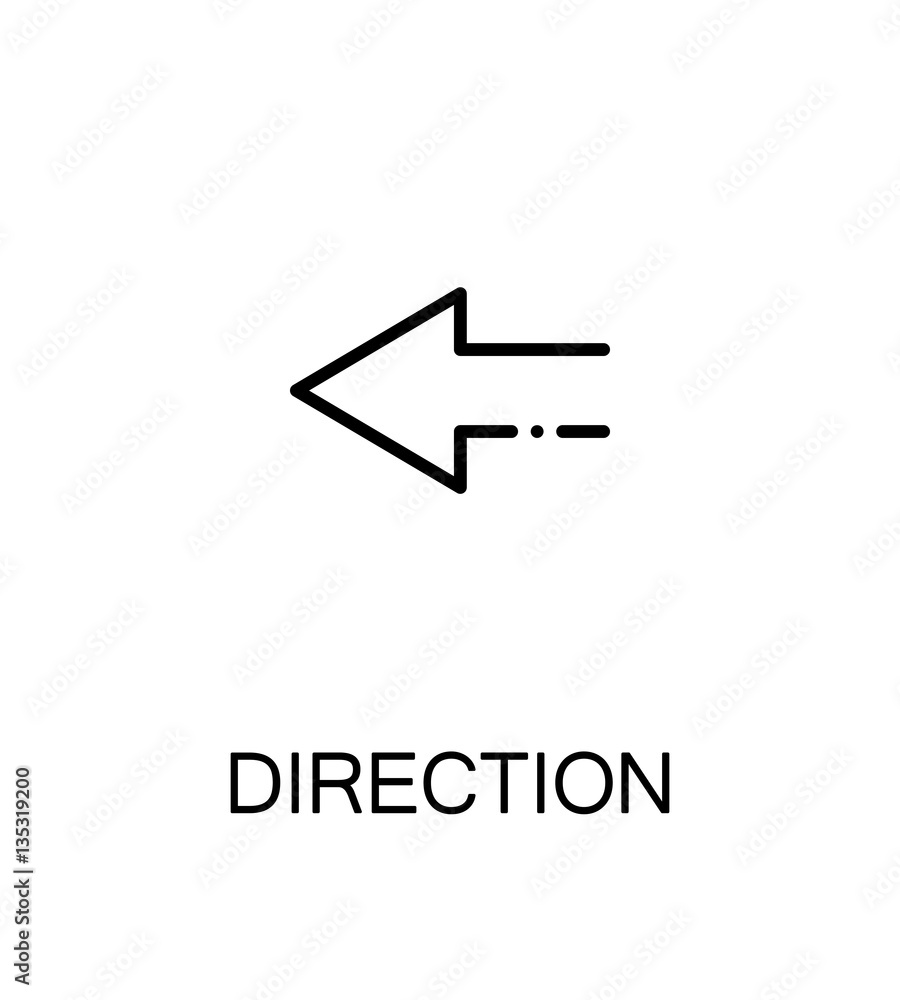 Direction flat icon Direction flat icon