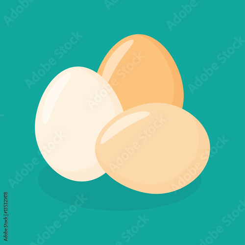 Eggs Flat Icon