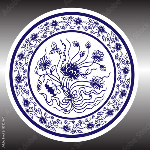 Pottery hand drawing vector ,porcelain