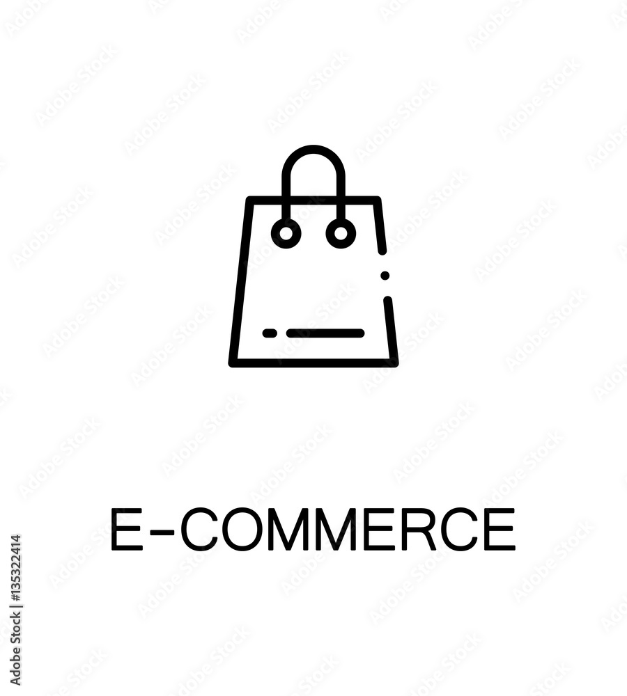 E-commerce flat icon.