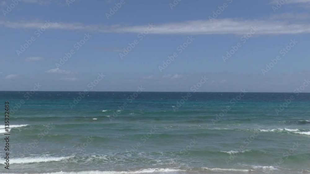 View of clean water and sloshing sea waves View of clean water and sloshing sea waves