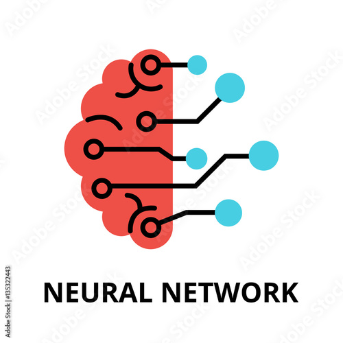 Icon of future technology - neural network