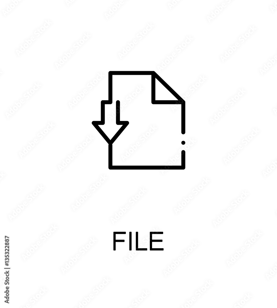 File flat icon File flat icon