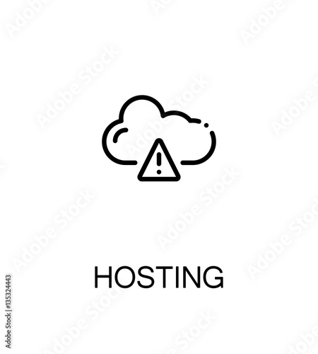 Hosting flat icon