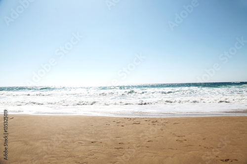 summer day on beach 