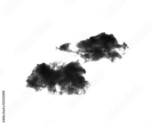 black cloud on whhite background