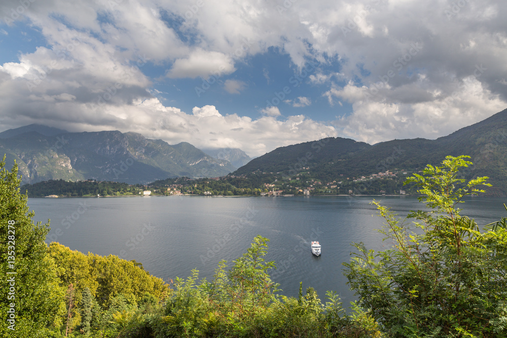 View fom the hillside opposite Bellagio on Lake Como