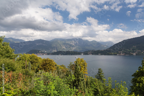 View fom the hillside opposite Bellagio on Lake Como