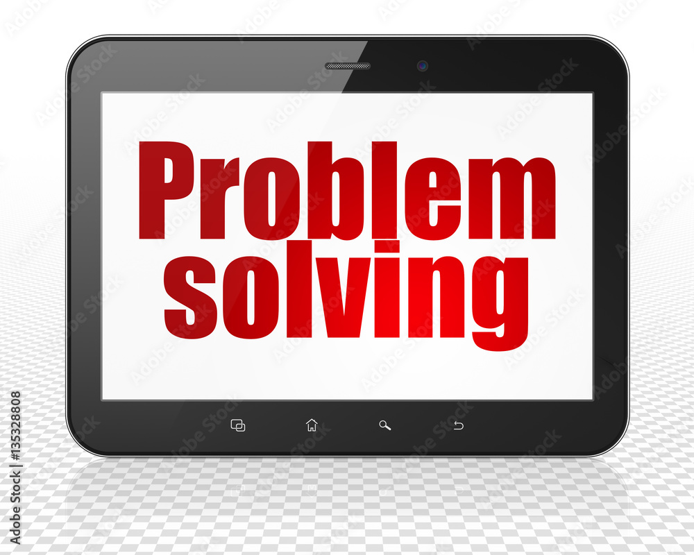 Business concept: Tablet Pc Computer with Problem Solving on display Business concept: Tablet Pc Computer with Problem Solving on display