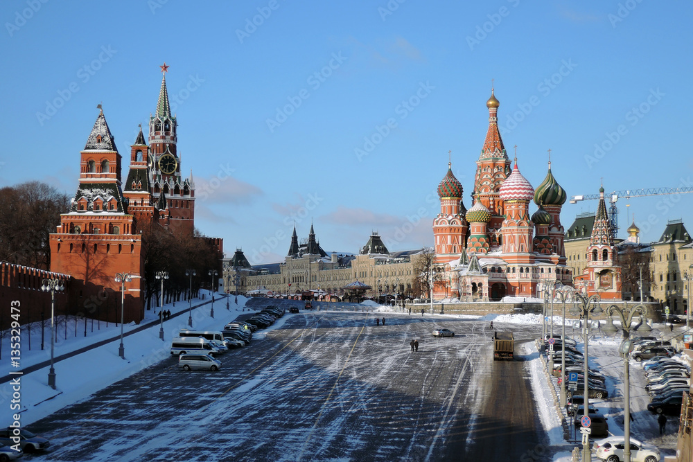 Obraz premium Moscow Kremlin. UNESCO world heritage site.