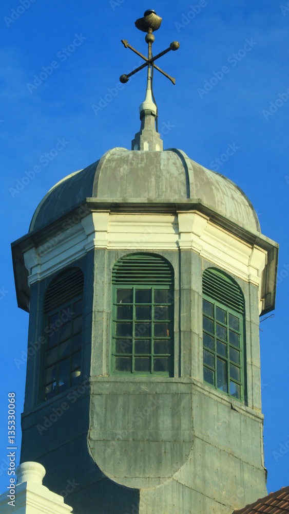 The dome of the Fatahillah Museum (The Jakarta History Museum) in Old
