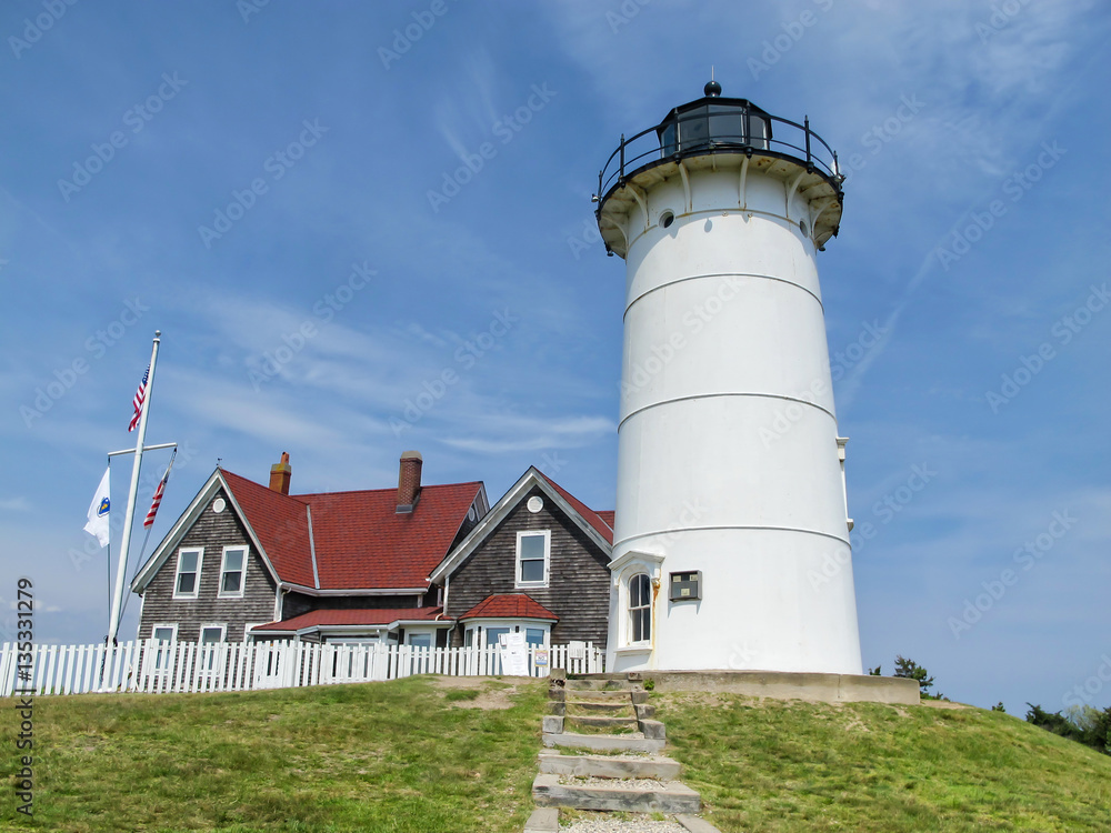 Nobska lighthouse in Cape Cod, Massachusetts.
