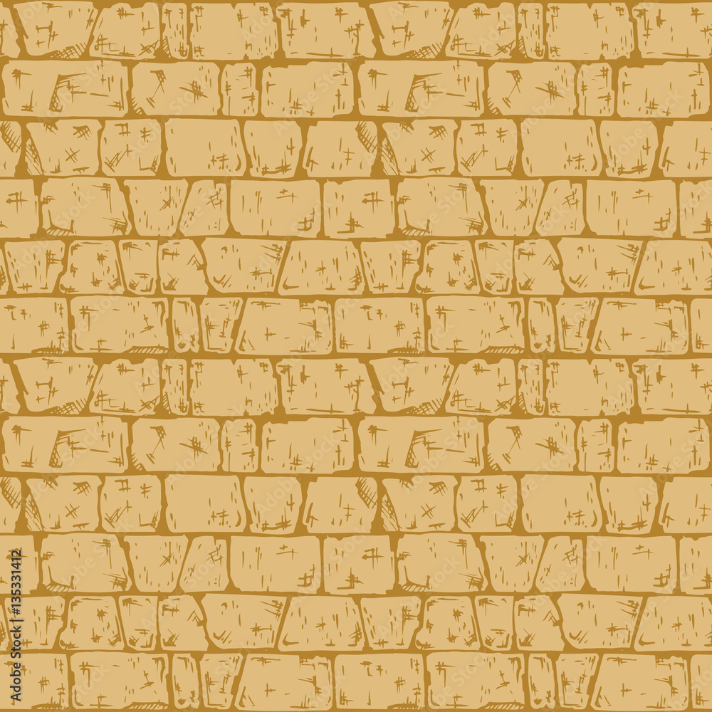 Coursed ashlar stone wall texture