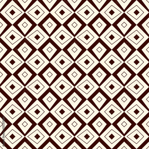 Wallpaper Mural Outline seamless pattern with geometric figures. Ethnic wallpaper. Repeated rhombuses ornamental background Torontodigital.ca