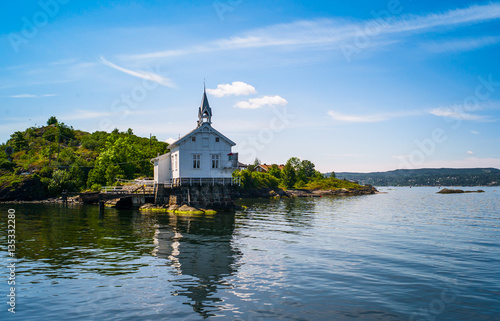 a church in the fjord of oslo