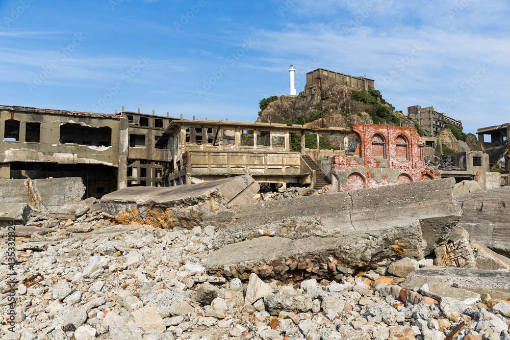 Abandoned Gunkanjima in Nagasaki