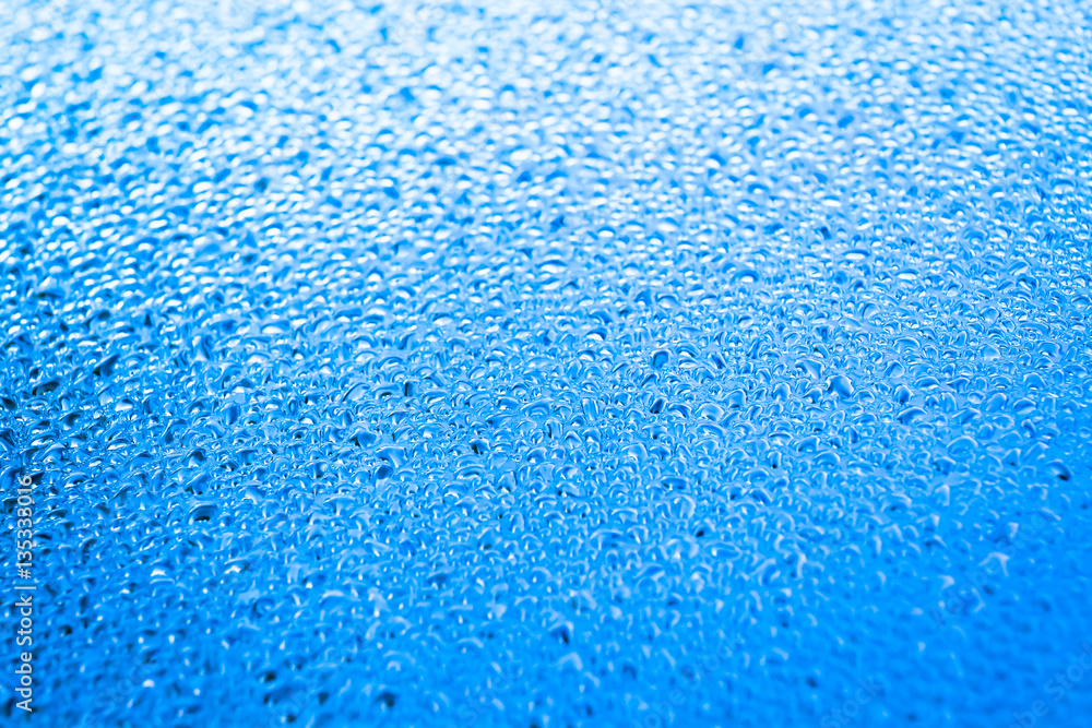 Drops of water on glass Drops of water on glass