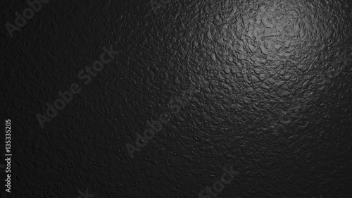 Black wall texture. Digital illustration with place for inscription. 3d render. Background. 