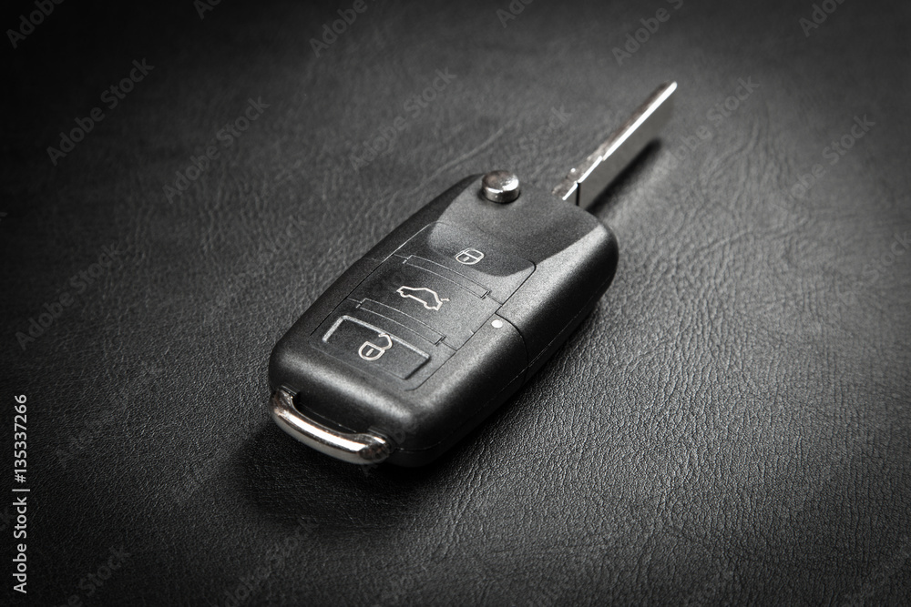 Car key on dark background Car key on dark background