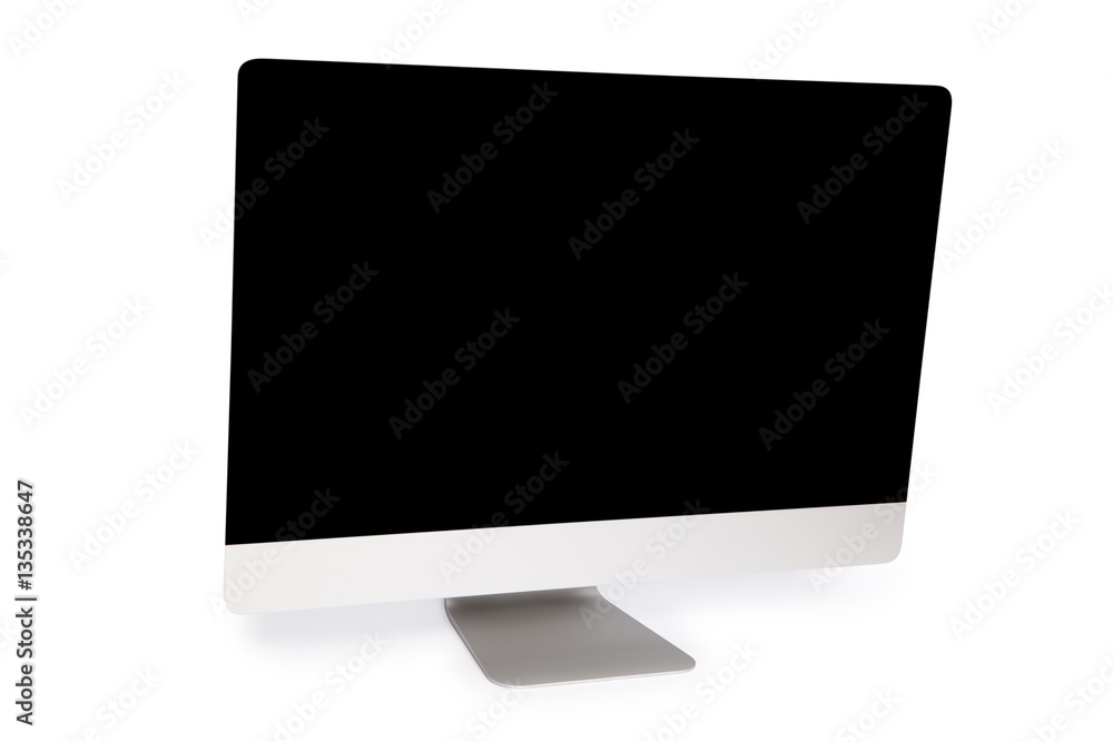 5k monitor isolated on white 5k monitor isolated on white