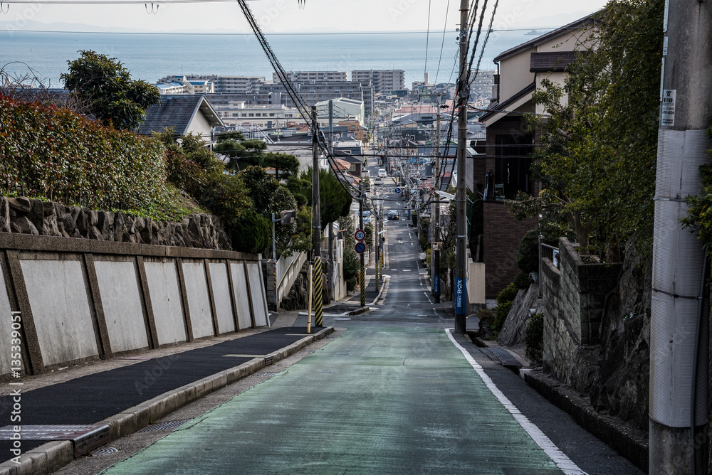 神戸・垂水の坂道