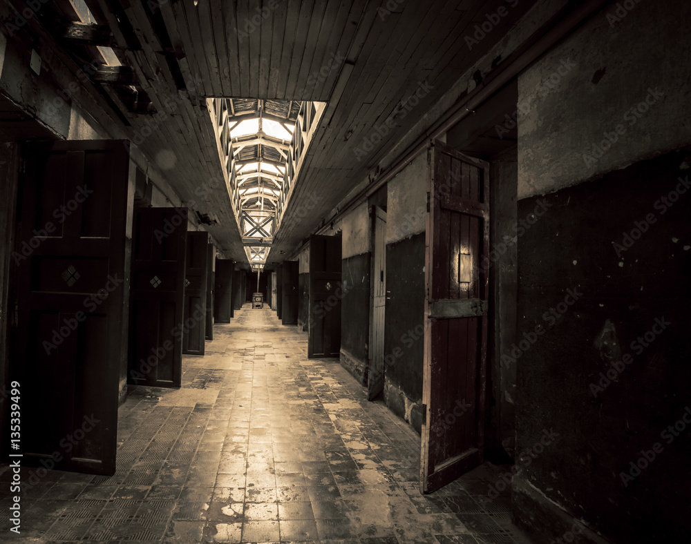 interior of a prison
