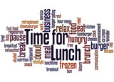 Time for Lunch, word cloud concept 8