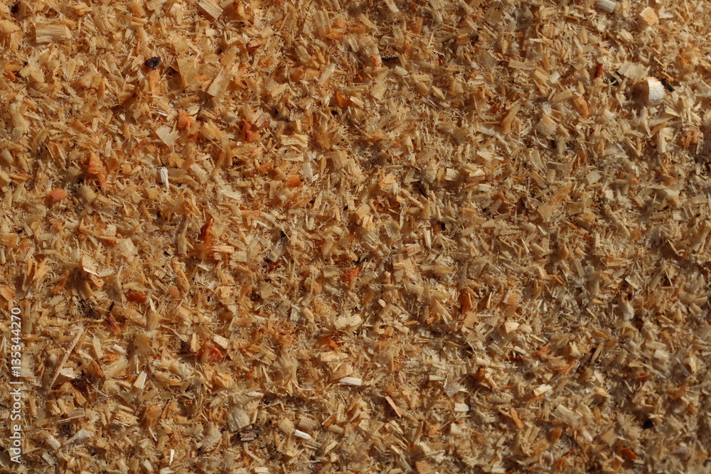 Background filled with sawdust Background filled with sawdust