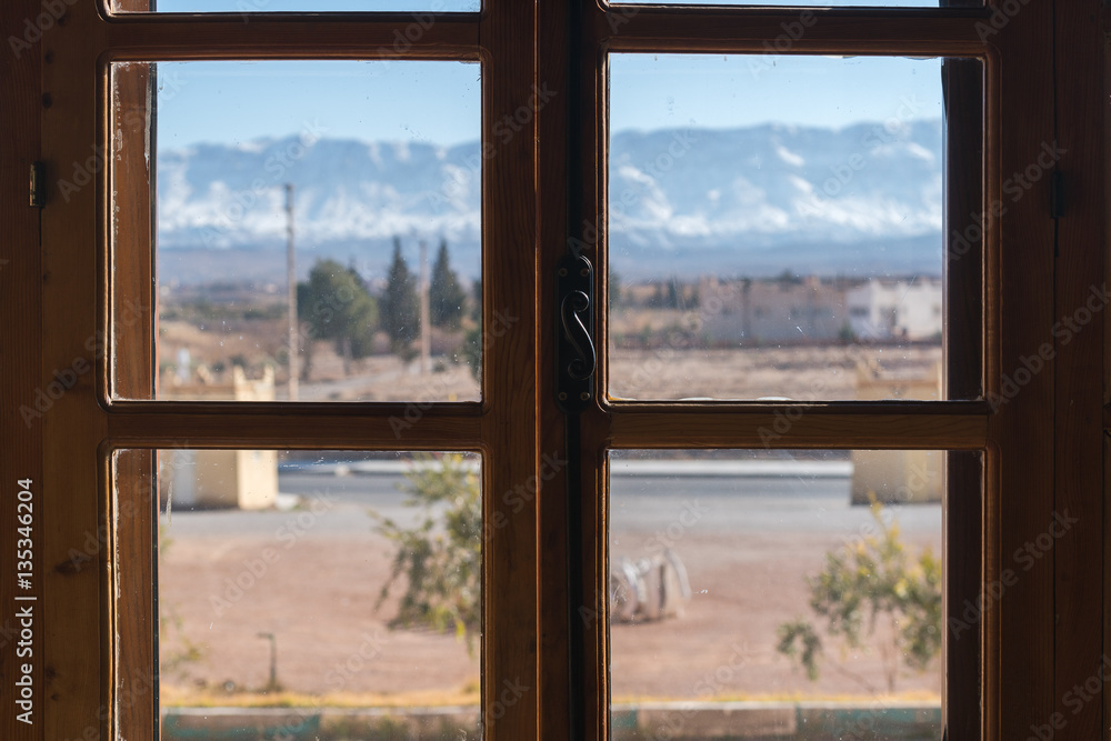 Fototapeta widok z okna, pustynia