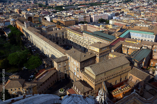 Obraz na płótnie View on the Vatican museum and Sistine Chapel, Rome, Italy w salonie