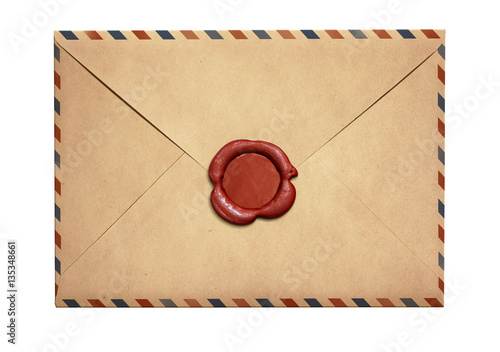 Old air letter envelope wit...