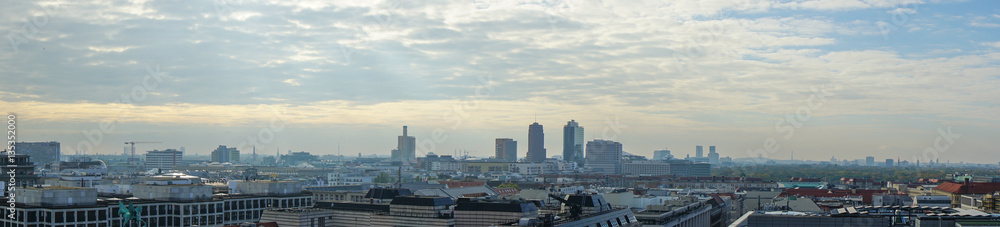 panorama of Berlin downtown seen from Gendarmenmarkt panorama of Berlin downtown seen from Gendarmenmarkt
