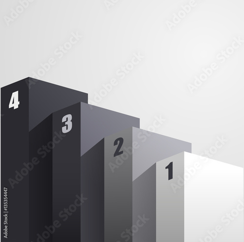staircase diagram business infographics template