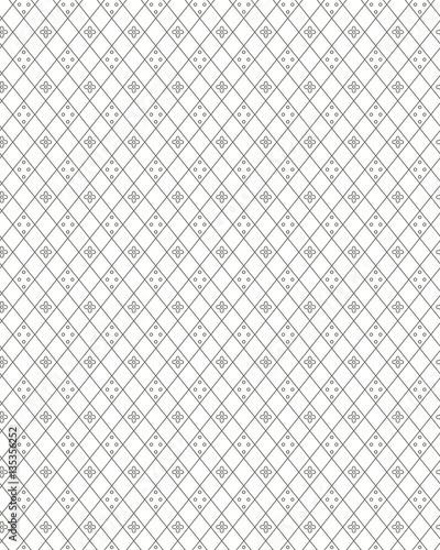 Seamless decorative pattern for textile, fills, web page background, surface textures