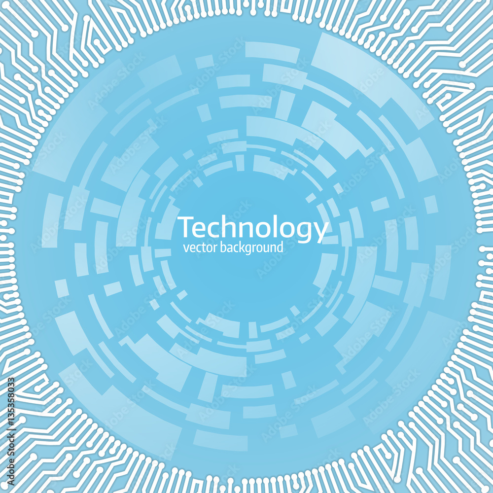 Vector circuit circle background Vector circuit circle background