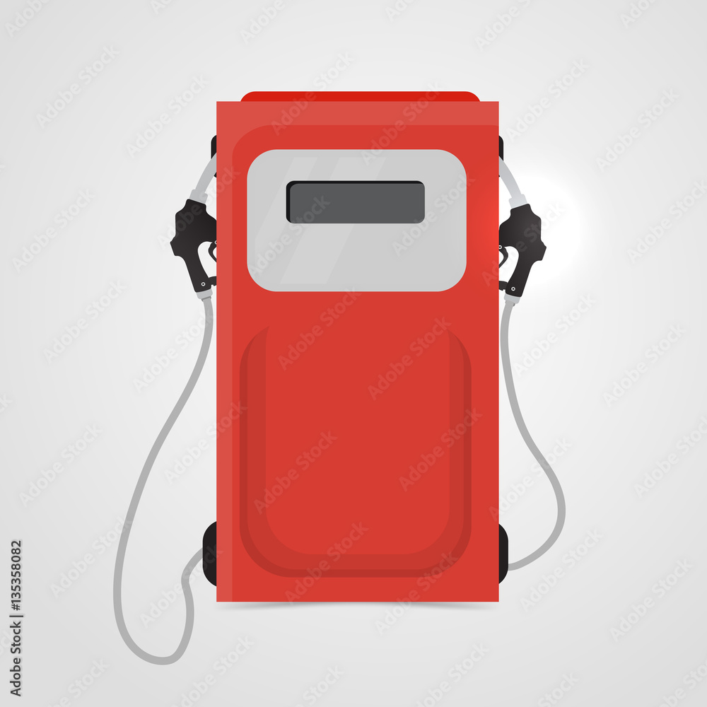 Fototapeta premium red petrol station.