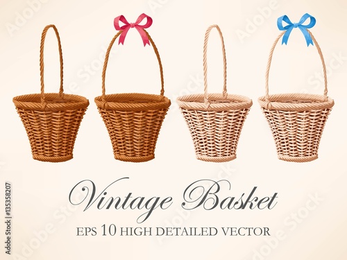 Set of vintage baskets