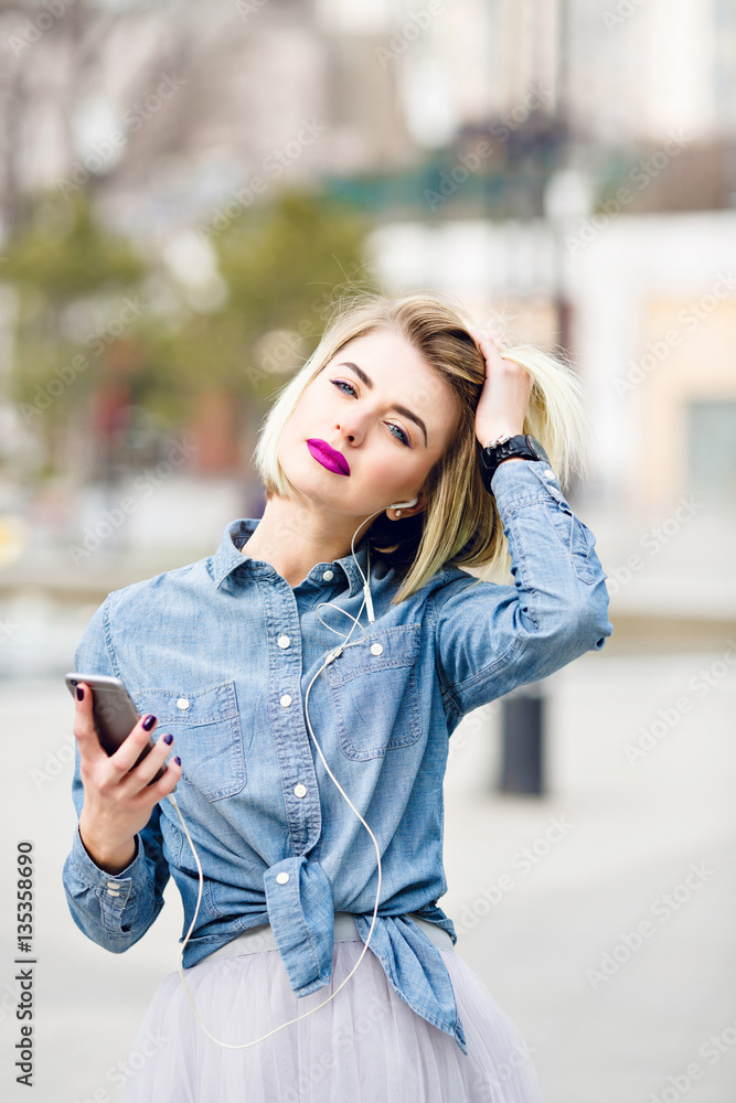 Blue jean shirt hot sale and tulle skirt