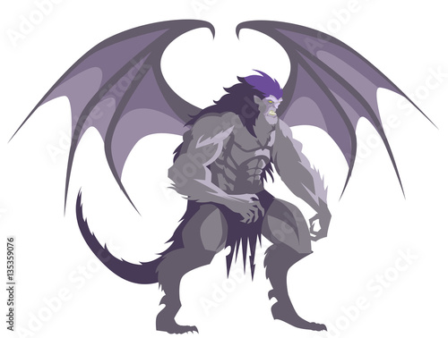 great winged vampire gargoyle werewolf monster creature 