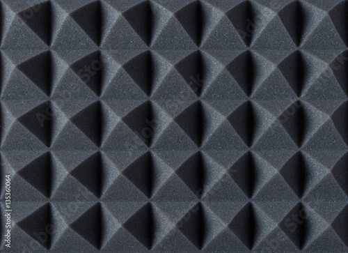 Fotografija Acoustic absorbing foam for studio recording. Pyramid shape.