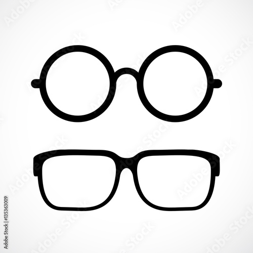 Eyeglasses vector icon