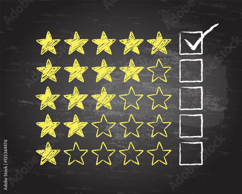 Five Star Blackboard Tick