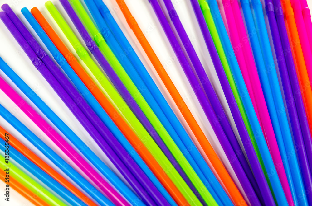 colorful straws for party drinks